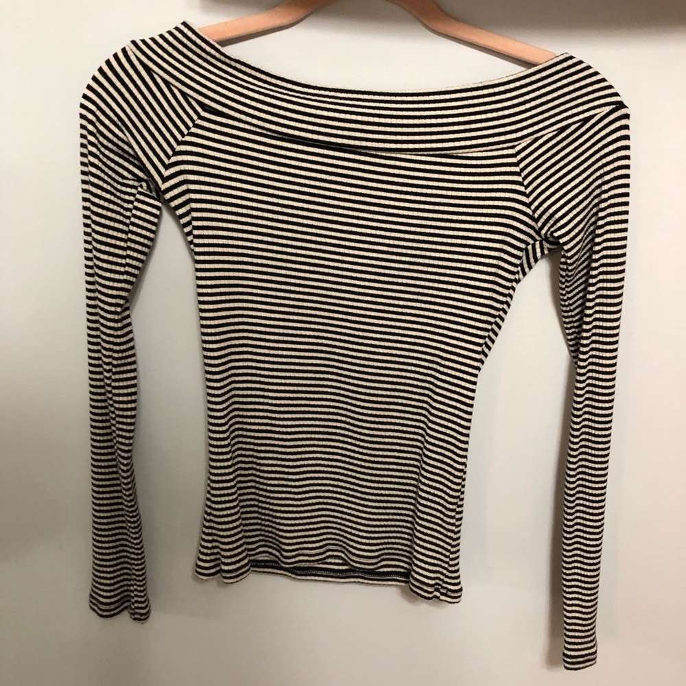 womens fitted off the shoulder long sleeve top
